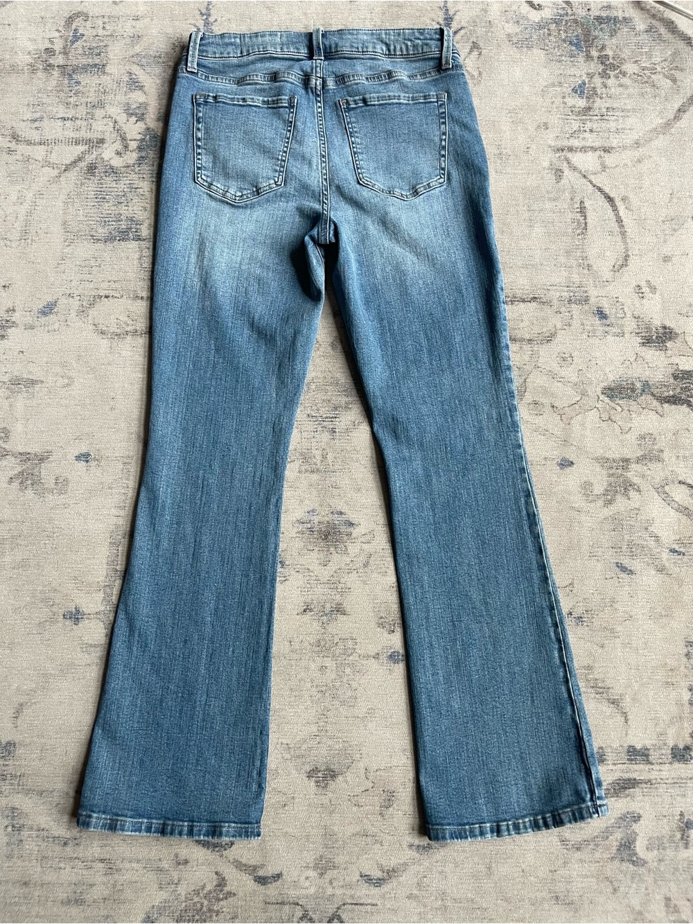 Cosmic Blue Love Flare Jeans Size 29 Light Wash Stretch Denim Bootcut Y2K - Picture 2 of 6